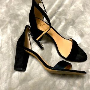 INC Black block heels